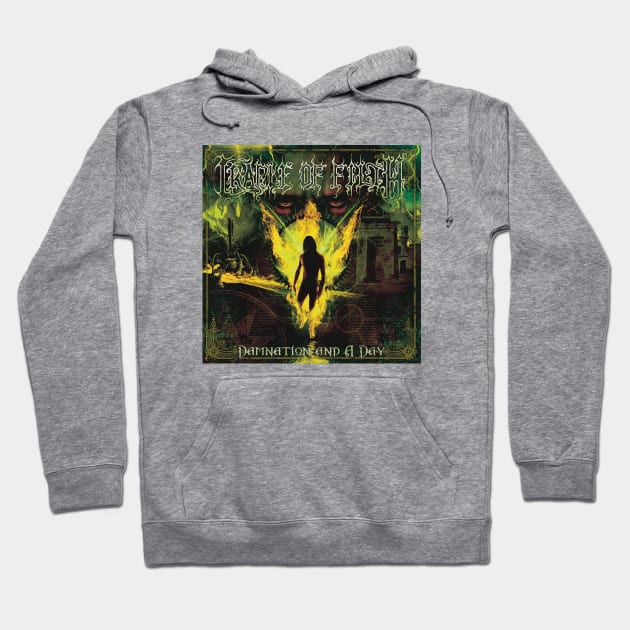 Cradle Of Filth Damnation And A Day Album Cover Hoodie by Visionary Canvas